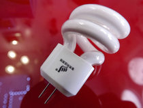 Mirror headlight bulb 2 two-pin type 3W5W three-color mirror headlight energy-saving lamp G4 aisle lamp Small spiral energy-saving lamp