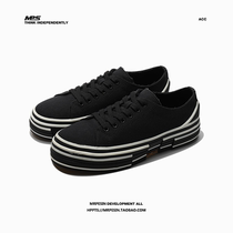 Wu Jianhao same canvas shoes male Japanese Okayama Kulumi niche original cork thick soled black vulcanized shoes