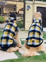 DOG DEPT CHRISTMAS SNOWFLAKE wild vest hoodie jacket BIG dog winter gold sweater WARM and stylish Dobbin