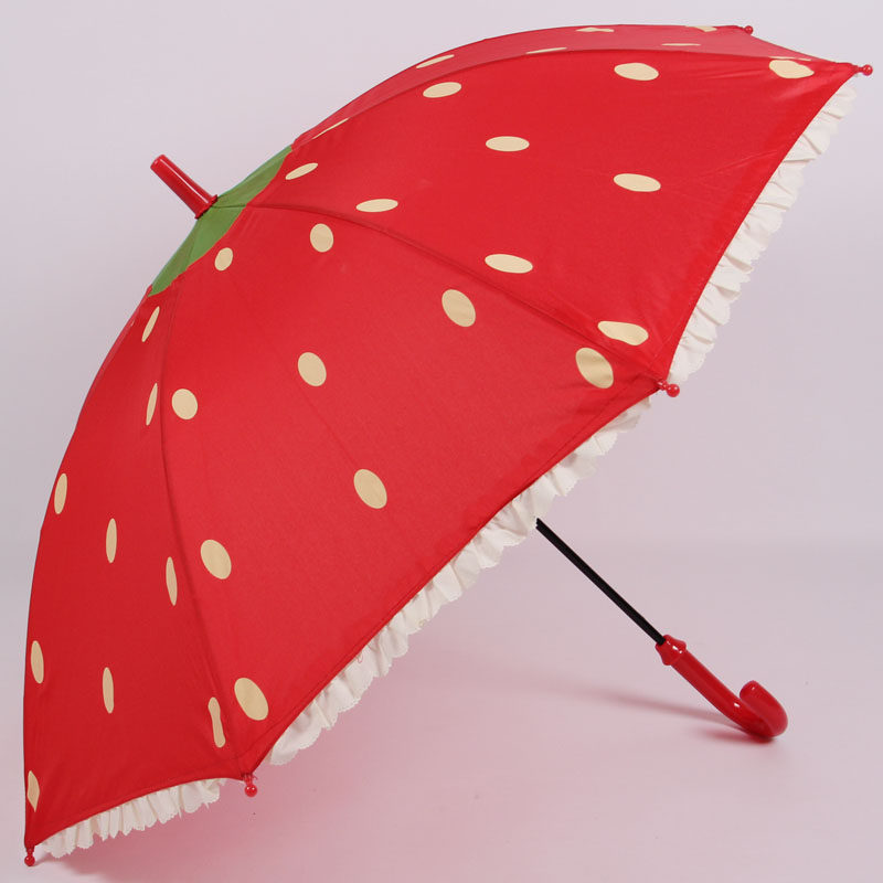 梅花伞儿童雨伞小学生创意卡通长柄雨伞透明雨伞直骨自动晴雨伞_7折