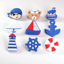 Grand navigation series soft rubber handle sailing lighthouse life buoy pirate wheel safety and environmental protection childrens room boys and girls