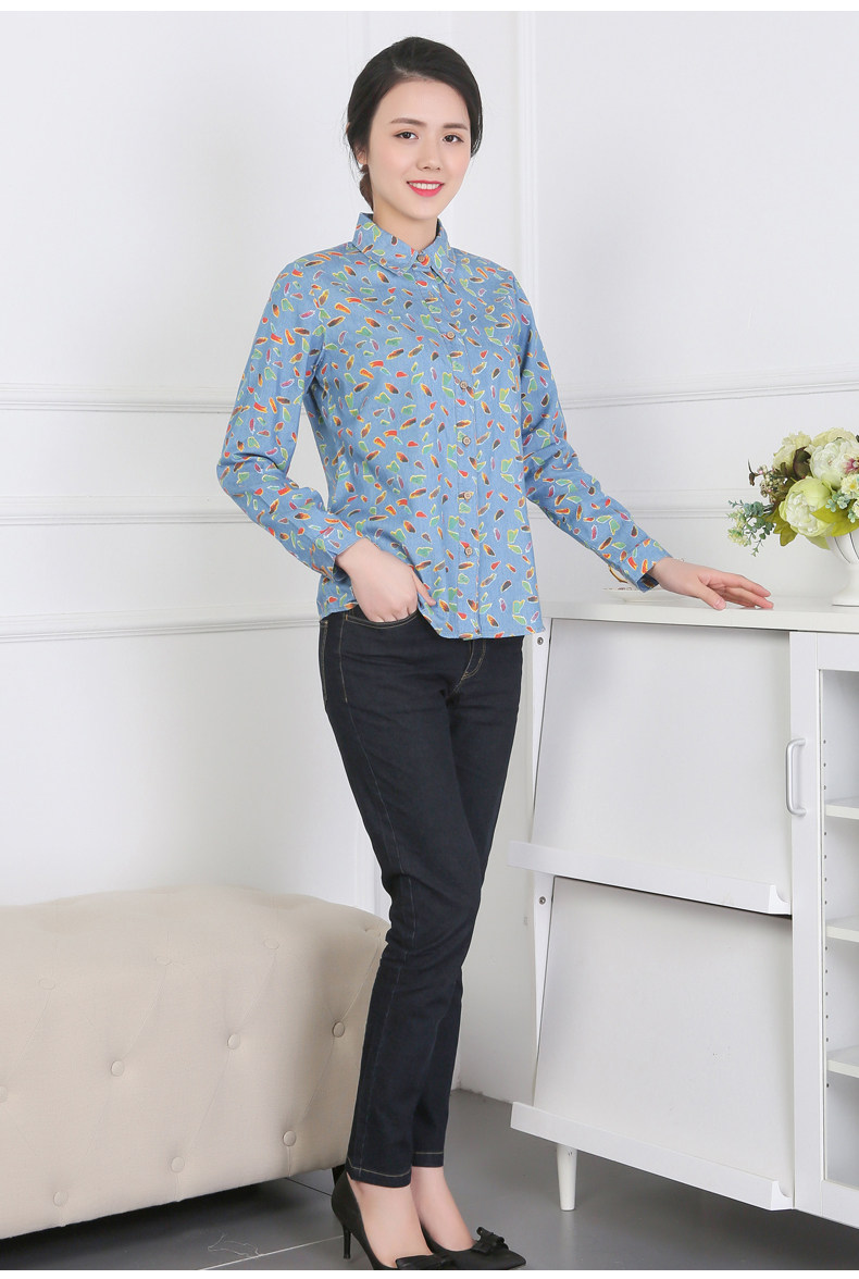 折222网 女装 衬衫 > 富木春季新款 女士平布长袖