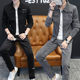 Three-piece men's spring outer suit Korean fashion ruffians handsome youth casual jacket collocation clothes spring and autumn Three-piece men's spring outer suit Korean fashion ruffians handsome youth casual jacket collocation clothes spring and autumn