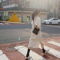 Flower Ji windbreaker female middle length 2021 spring flow small student Academy style long knee Port wind A176