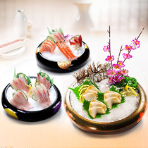 Golden Tingen Dish Sushi Crown Plastic Ice Tray Round Ice Tray Sushi Bucket Sashimi Pan Salmon Pan Sashimi Body Ice Sheet