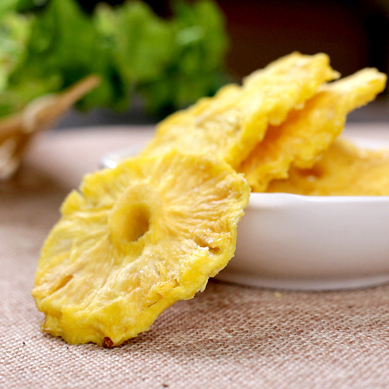 【朱小二_菠萝干116g】零食水果干蜜饯菠萝圈 果脯酸甜