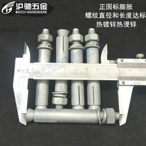 Spot positive national standard hot-dip galvanized bolt hot-dip galvanized expansion screw bolt external expansion M8M10M12M14M16