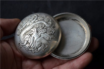 Ancient Play Miscellaneous Collection Imitation Ancient Dragons Grease Box Powder Case Imitation Ancient Handicraft Pendulum