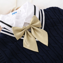 Good jk bow tie feather female solid color basic original wild red yellow purple pink small lattice 121