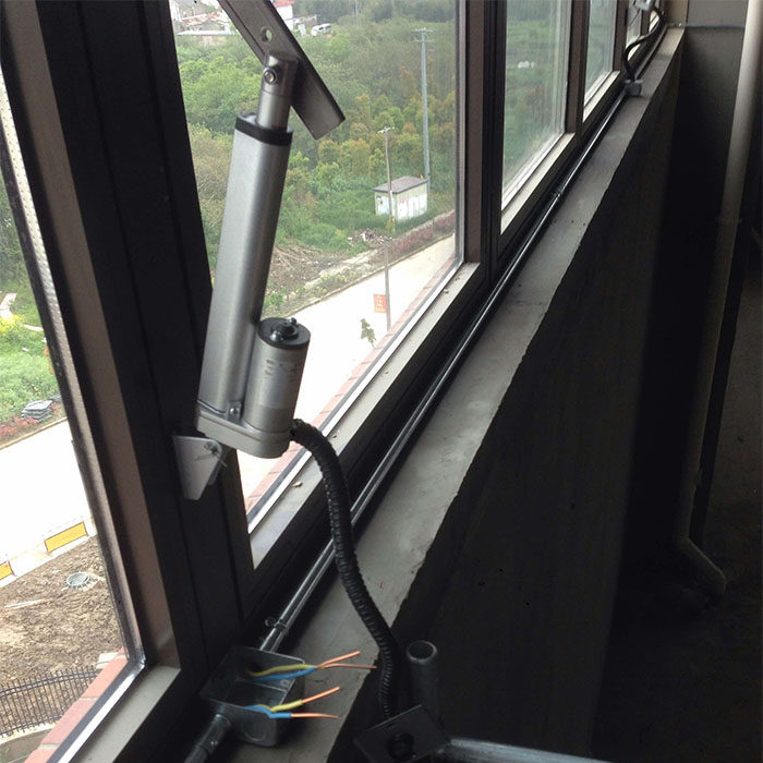 推杆电机行程直流电机电动推杆24v伸缩杆升降器伸缩杆开窗器曲臂