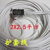 Coat wire 2 5 square 2-core wire 2 5 sheath wire two-core wire two-core cable sheath wire pure copper