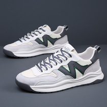 2022 spring and summer trendy shoes leather sports casual shoes fashion white shoes mens youth breathable Forrest Gump running mens shoes