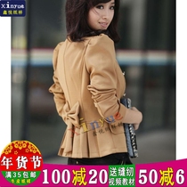 S21 Xinyue Paper-like woman Blister Sleeves Women Jacket Jacket Blouse 100 Pleats Down Swing Jacket To Cut and Cut Drawing-like Sewing