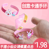 Children bracelet bracelet baby jewelry creative cartoon gift cute Kitty cat Pig cartoon plastic bracelet