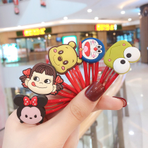 Baby cute cartoon hairclip color oil drip bbclip hairpin does not hurt hair children banghai clip girl side clip headgear