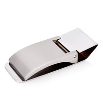 Stainless steel folding metal wallet Banknote clip Creative student gift novelty banknote clip Bill clip Mens ticket clip