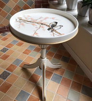 American corner a few sides a few living-room small round table tea table sofa edge round a few retro painted fields Telephone a few side tables