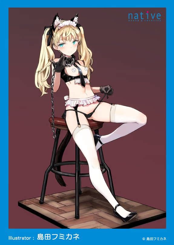 宅腐仓native岛田文金原画金发少女猫娘拘束手办先行