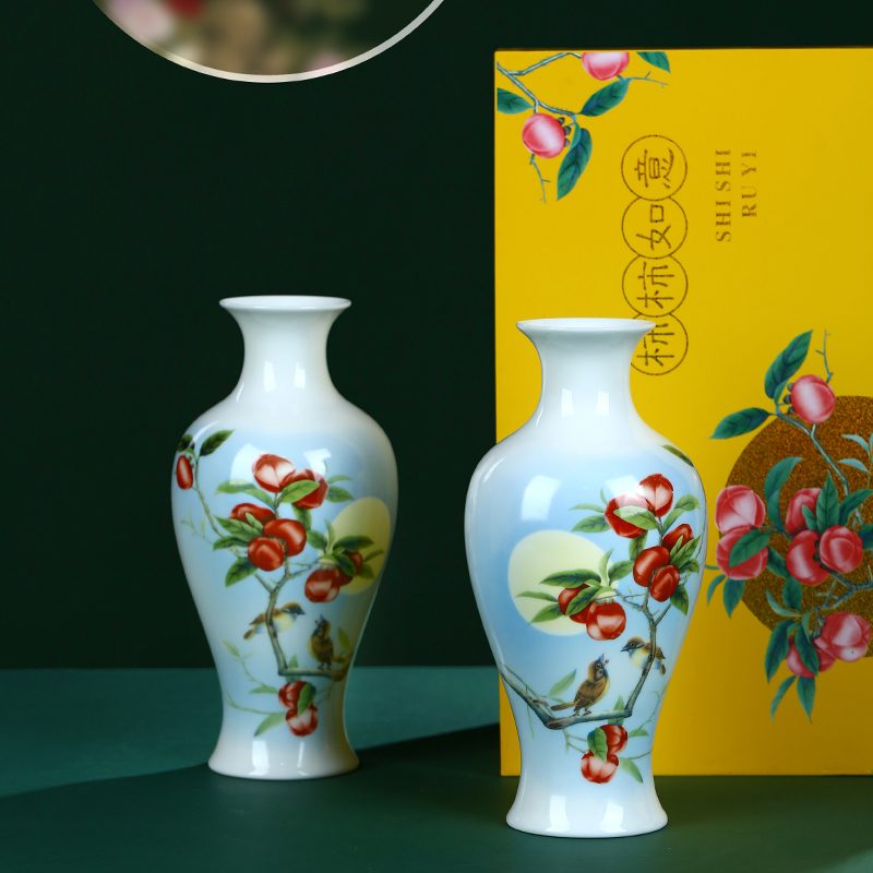 Jingdezhen porcelain ceramic creative hardcover floret bottle vase home porch ark adornment furnishing articles sitting room