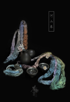 River Mountain Spring Hand dyed silk thread section Dyeing Gradient Silk Thread Diy Su Embroidered Thread Tangy Velvet Silk Thread