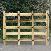 New anti-corrosion white bamboo fence handicraft garden balcony decorative fence transparent indoor bamboo partition durable and simple