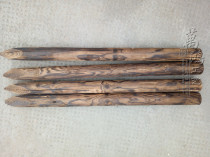 Fence accessories A sharpened burning fir stake for garden fence matching Indoor installation fixing wooden posts