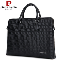 Pilkardhan Handbag Men Briefcase Genuine Leather Casual Single Shoulder Bag Tide Business Crocodile Print Male Bag Soft