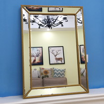 European style retro toilet mirror home bathroom wall Wall waterproof vanity mirror creative fashion glass mirror decoration