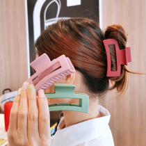 Grab clip Korean elegant temperament large hair catch female back of the head hairpin frosted sweet Net red hair clip