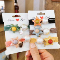 South Korea Net red with the same type of Mori hair rope sweet Joker small star wide edge rope tie hair leather band Hairband headdress