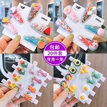 Korean children hairclip girl bangs clip fruit broken hair card baby clip baby clip princess cartoon duckbill clip