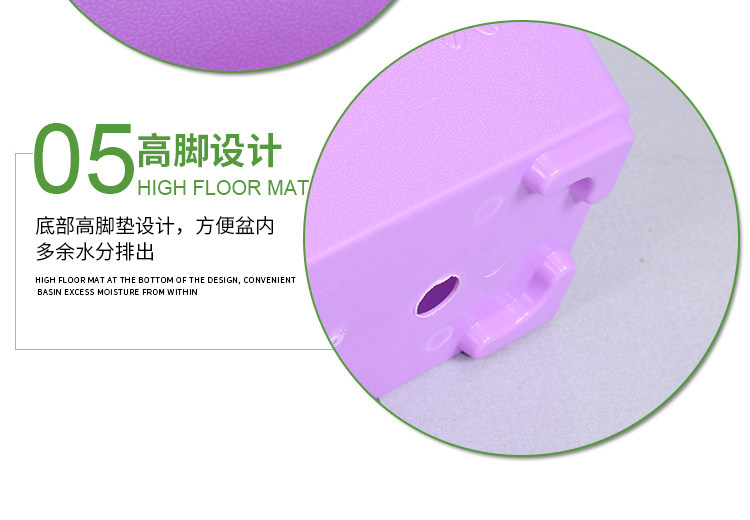 Бесплатная доставка с высокой экологической творческой творческой цветочной горшкой Пластик Толстый длинный квадратный большой цветочный горшок с балконом цветы и растительный слот для посадки