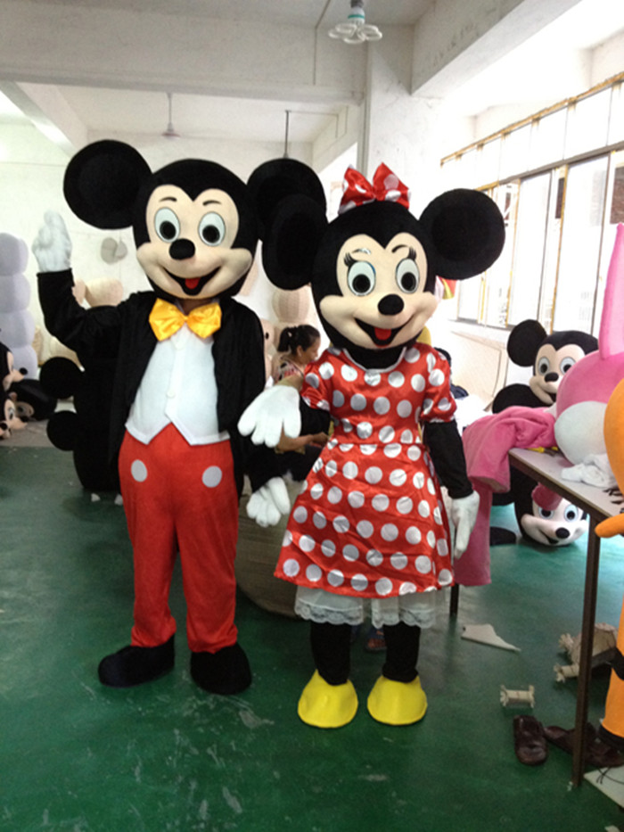 Mickey Mouse cartoon doll costume Mickey Minnie doll walking doll costume performance doll headgear