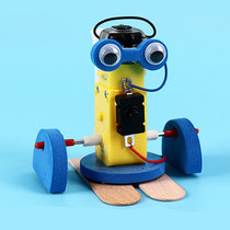 DIY walking robot Childrens science works materials Primary school students handmade technology small production gizmo toys