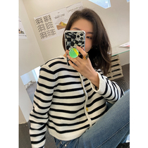 ADA MISS 9 27 winter dress first) thickened up to 700g material Naza gold buckle knitted jacket cardigan women