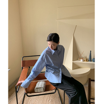 ADA MISS spring new products _ Show thin cow break version profile lapel back waist shirt women