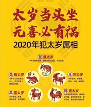 Longlian Temple Thailand 2020 Tai Sui pick up your pika rabbit horse sheep and chicken