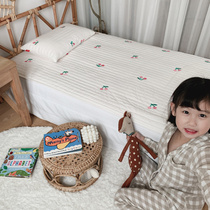 Childrens quilted sheets custom-made cotton baby kindergarten nap cartoon embroidered organic cotton baby mat