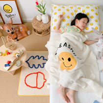 Baby blanket small quilt newborn Four Seasons universal ins Japan imported soft baby cartoon push blanket