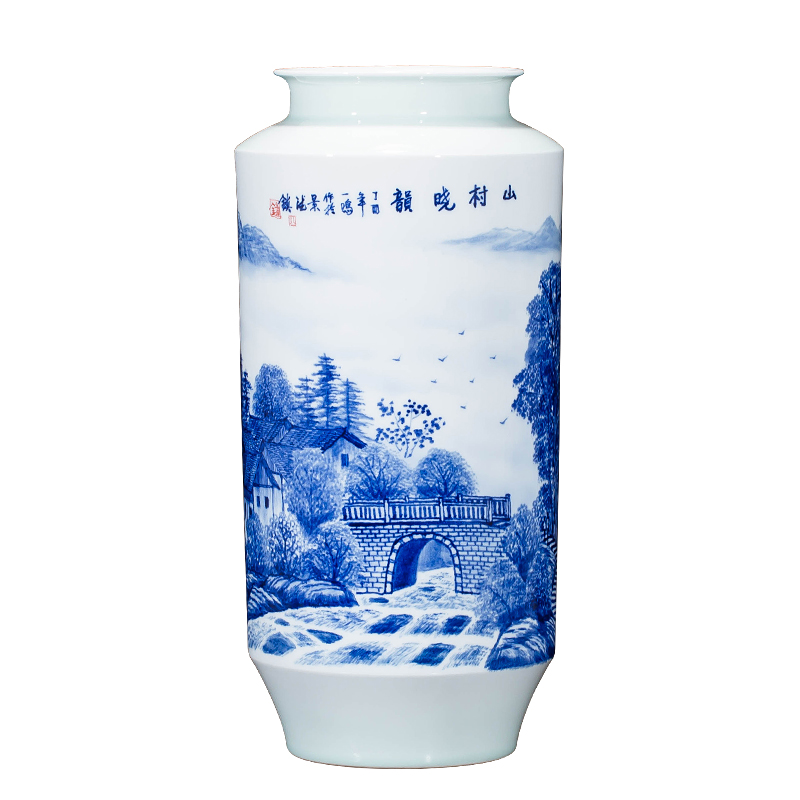 Jingdezhen ceramics hand - made vases, flower arrangement wine porch home decoration sitting room TV ark, furnishing articles