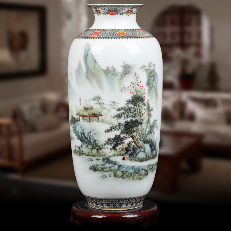 Jingdezhen ceramics powder enamel Chinese floret bottle arranging flowers home wine ark, adornment handicraft furnishing articles sitting room