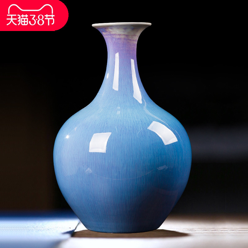 Contracted and I jingdezhen chinaware big vase flower arrangement, household decoration hotel wine accessories furnishing articles