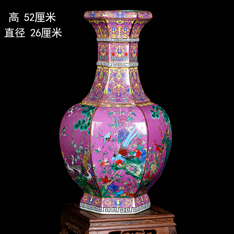 Jingdezhen ceramics porcelain imitation qianlong years wanda, vases, home sitting room of Chinese style classic decorative crafts