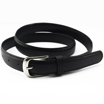 Student belt black youth belt military training boy simple all-match belt primary school students performance with trousers