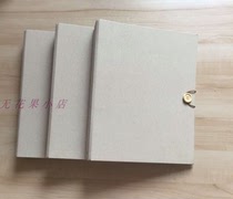 Button literary linen folder custom loose-leaf linen binder Cardboard folder Creative production and printing custom models