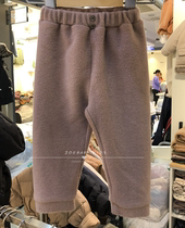 Zoebaby Korean childrens clothing men and womens treasure soft and warm fleece trousers 19 Winter ins