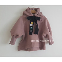 Zoebby Korean boy dress cute little public with BI Bubble Sleeves Embroidered with Velvet Clothing and Inburst