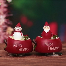 Children Christmas Gifts Music Boxes Snowman Santa Music Bells Rotating Octaphonic Boxes Adult Holiday Gifts