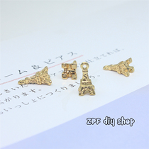 Bracelet Diy Accessories Jewellery Making Material Mini Gilded small pendant Japan Delicate Accessories Iron Tower Small Pendant
