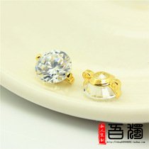 Bracelet diy accessories Accessories Make Material Gold Plated Jewelry Necklace Connection Decoration Drill High Flash Water Drill Accessories